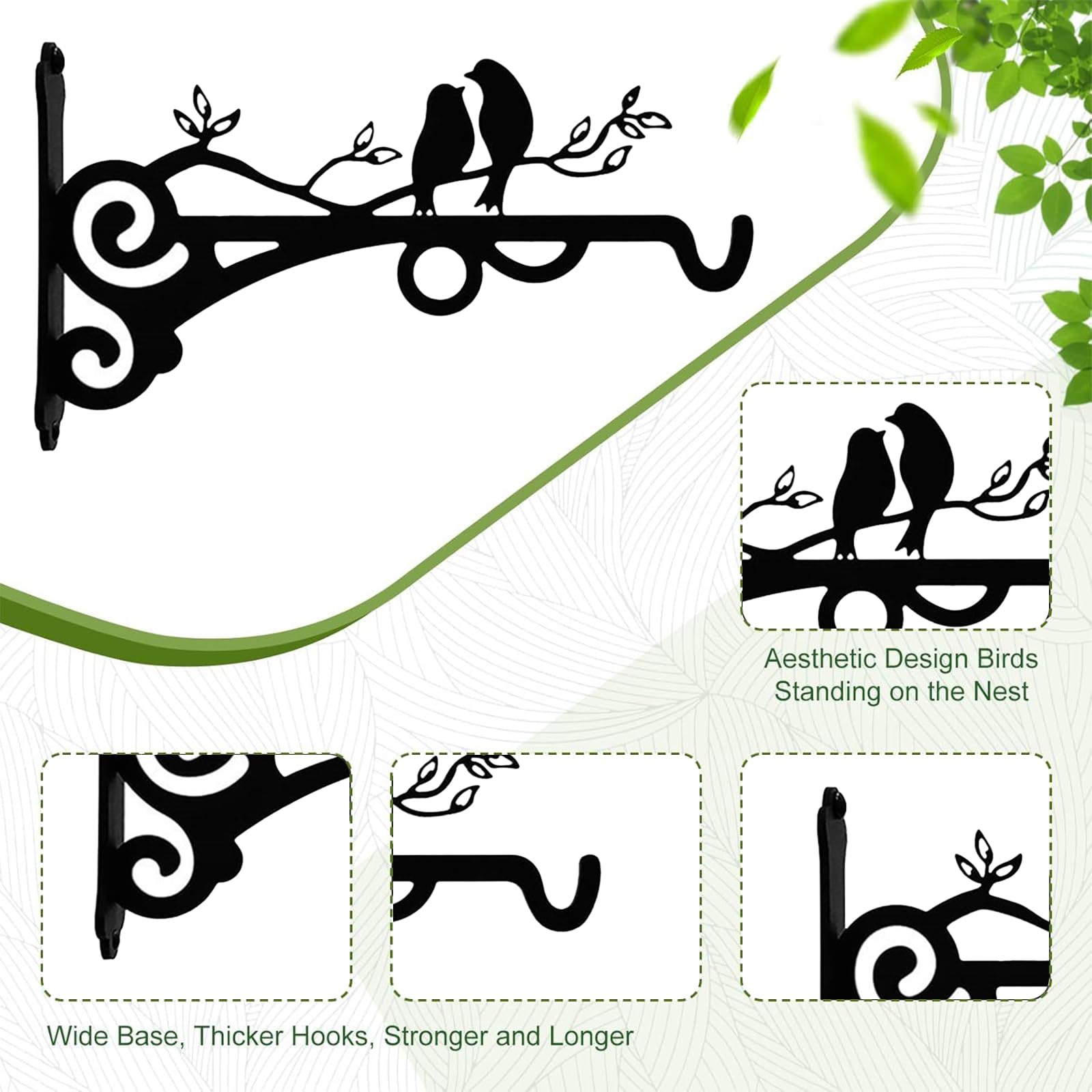 BOFUNX 3pcs Fioriere Da Parete Vasi Di Fiori Da Parete Vasi Da - Foto 12