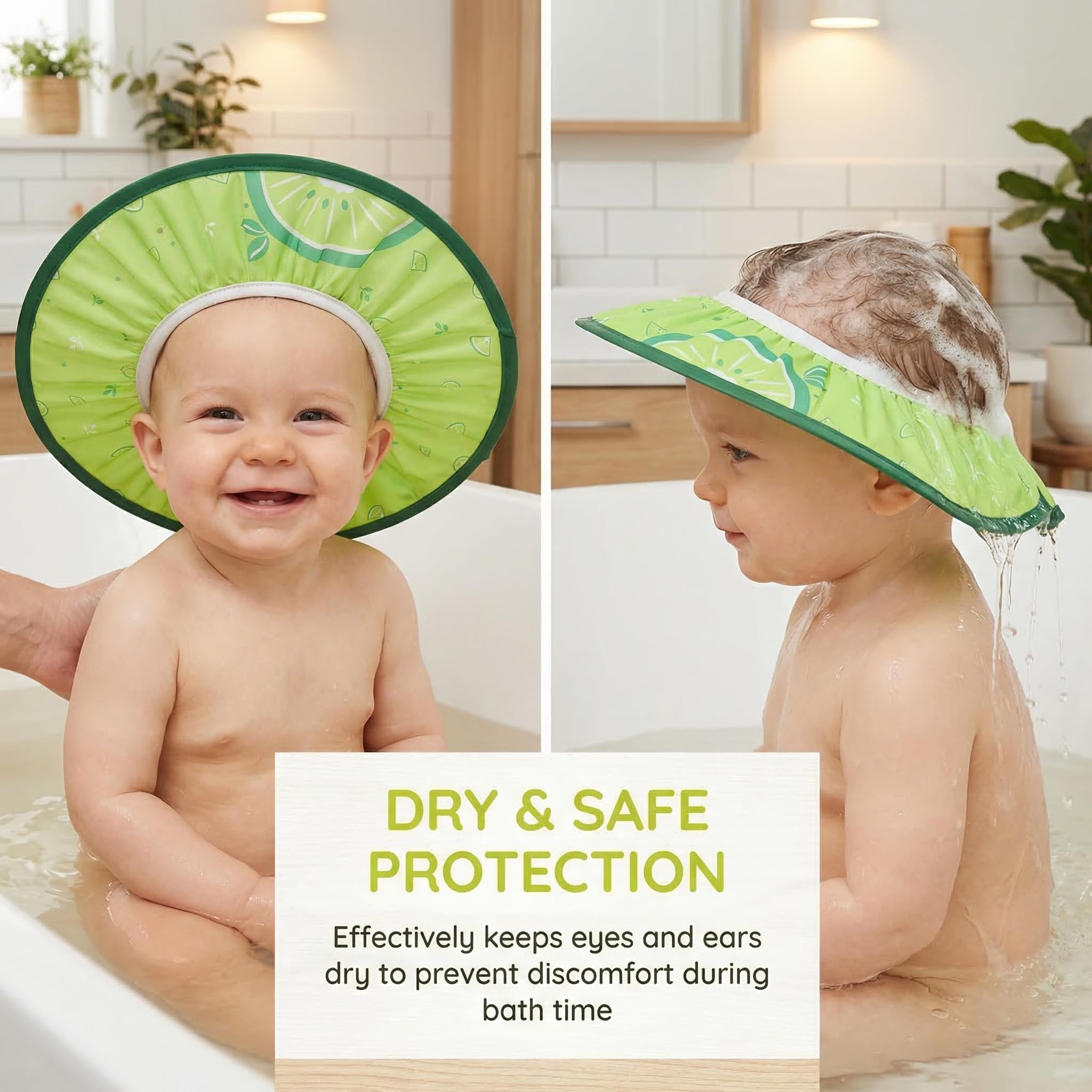 Shampoo Shield Adulto Bambino Shampoo Cap Baby Visiera Bagno Bambino Cappello Per Bambino Bella Doccia Tpe Cuffia Doccia Il Cerchio Cappello Verde per Bambino Adulto Lavaggio Dei Capelli Scudo
