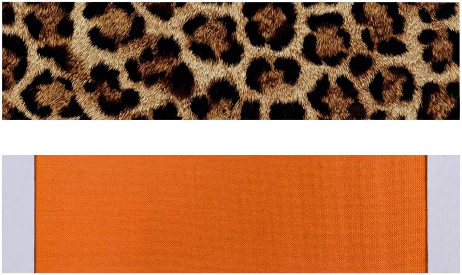 15pcs Brown Leopard Print (1) Stair Treads Non-Slip Carpet Mat Indoor Stair Runners for Wooden Steps, Edging Stair Rugs for Kids and Dogs