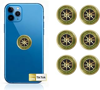 Stickers Blocker Neutralize Shield Protection from Cell Phones cased and Electronic Devices WiFi 5G Tablets Laptops Computers TV Monitors (6Pcs Golden)