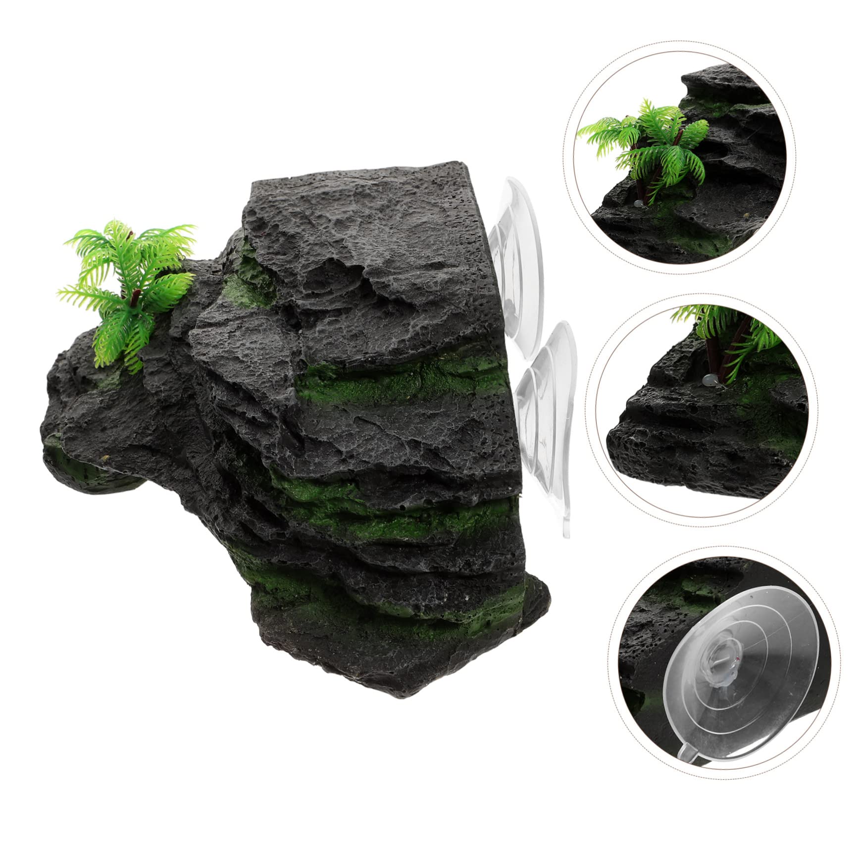 Angoily Piattaforma Pontile Galleggiante Per Tartarughe Molo Per Crogiolarsi Delle Tartarughe Piattaforma Decorazioni Per Acquari D'acqua Resina Sintetica