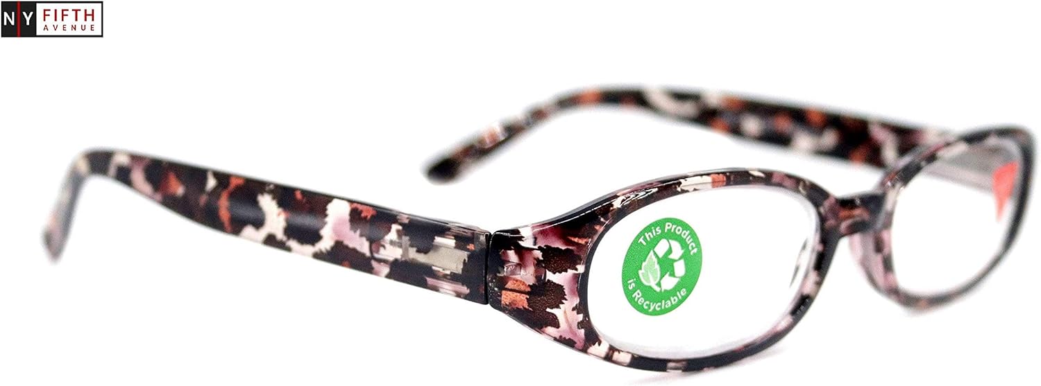 Isabella, Premium Reading Glasses, Fashion Reader Glass Leopard Brown Print +1.25 +1.50 +1.75 +2 +2.25 +2.50 +2.75 +3. NY Fifth Avenue.
