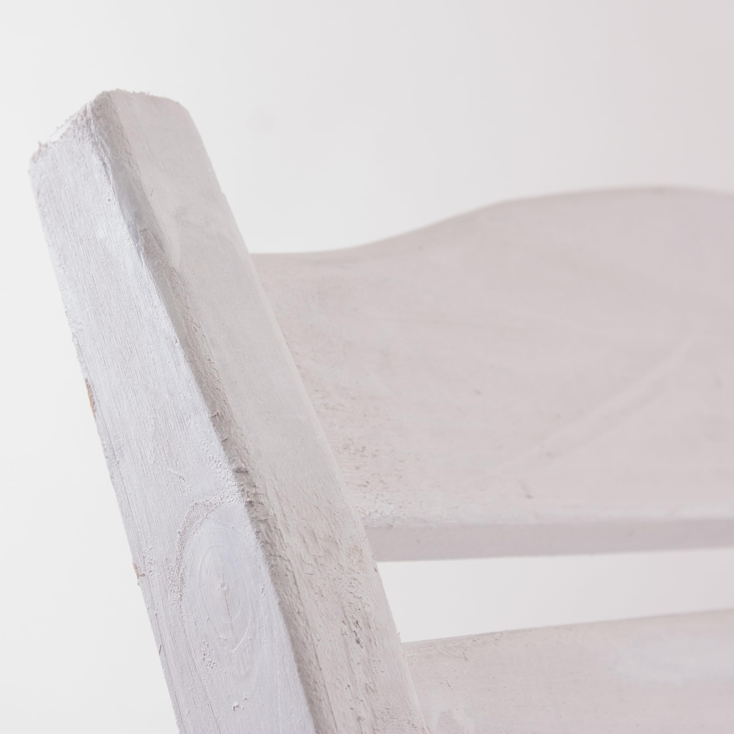 Sedia a Dondolo in legno di abete bianca - Poltrona classica in kit con struttura robusta in legno naturale, relax per interno ed esterno coperto, soggiorno, camera, terrazza o veranda, 58x99x104 cm