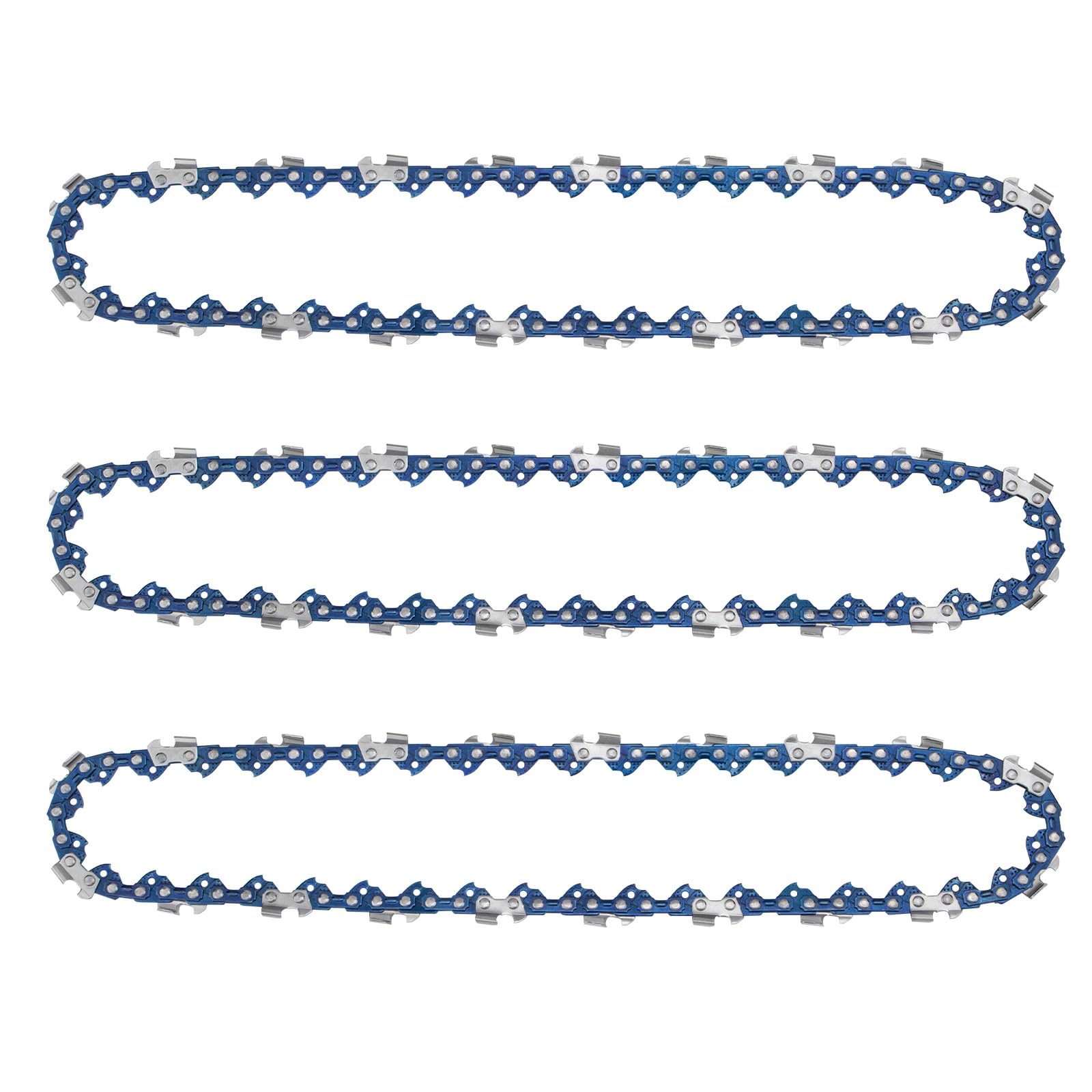 Cadena de sierra de 10 pulgadas, paso LP de 3/8 pulgadas, calibre de 0.04 pulgadas, 40 eslabones de transmisión, compatible con motosierra Worx WG322, WG323 LCS1020, CMCCS610D1 - R40 (3 cadenas)