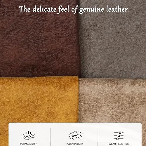 Miniatura 3 de QQXX Puf rectangular de gamuza de cuero, taburete otomano lujoso y cómodo, taburete decorativo para sala de estar, dormitorio, puf, cojín de suelo,