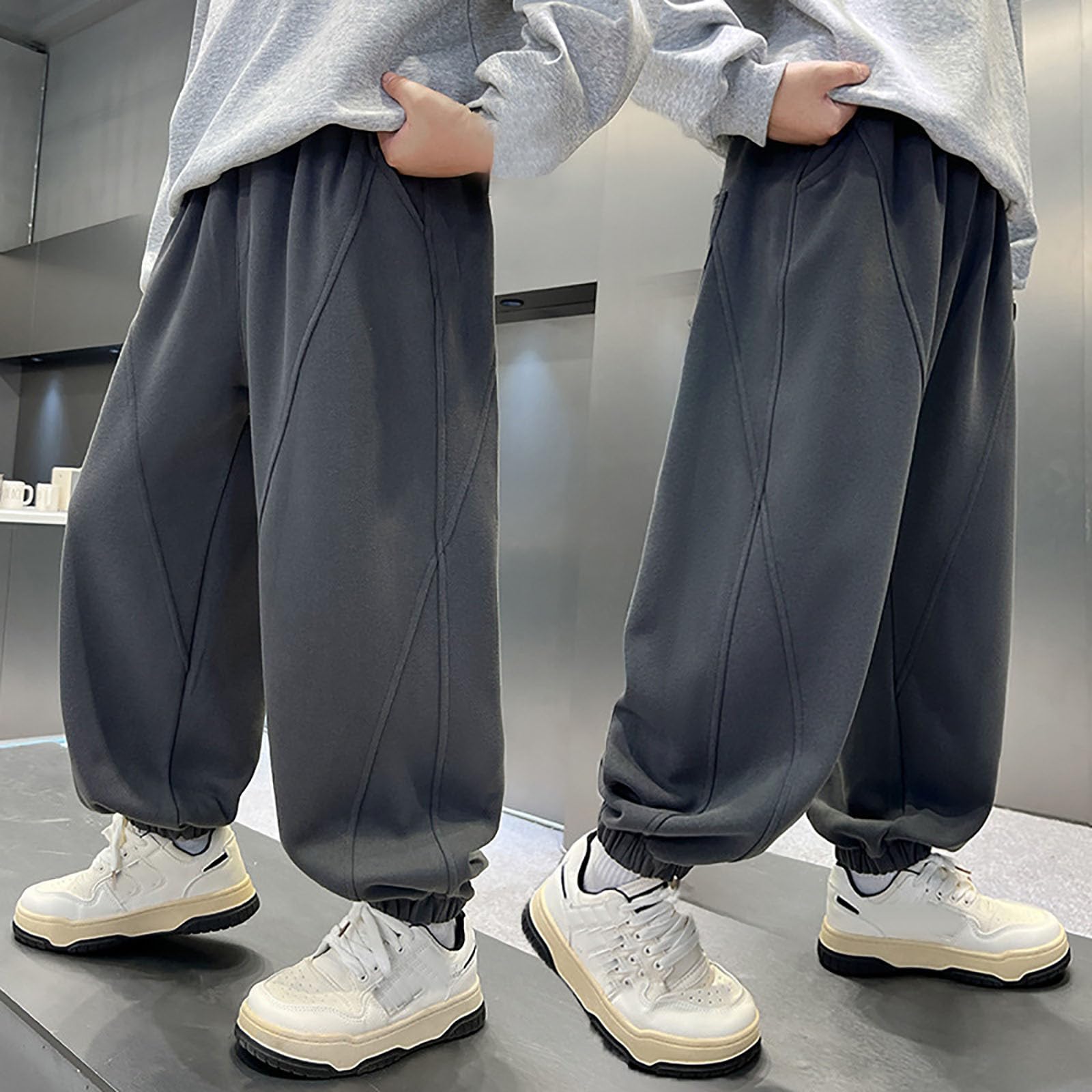 Pantalones Niño Pantalon Chandal Niño Pantalones para Gris Blanco Impermeable Portero Niña Verde Térmicos El Frio De Yoga Pana Cargo Entrenamiento Deportes 150 14 Años Chándal 12 Termicos Futbol