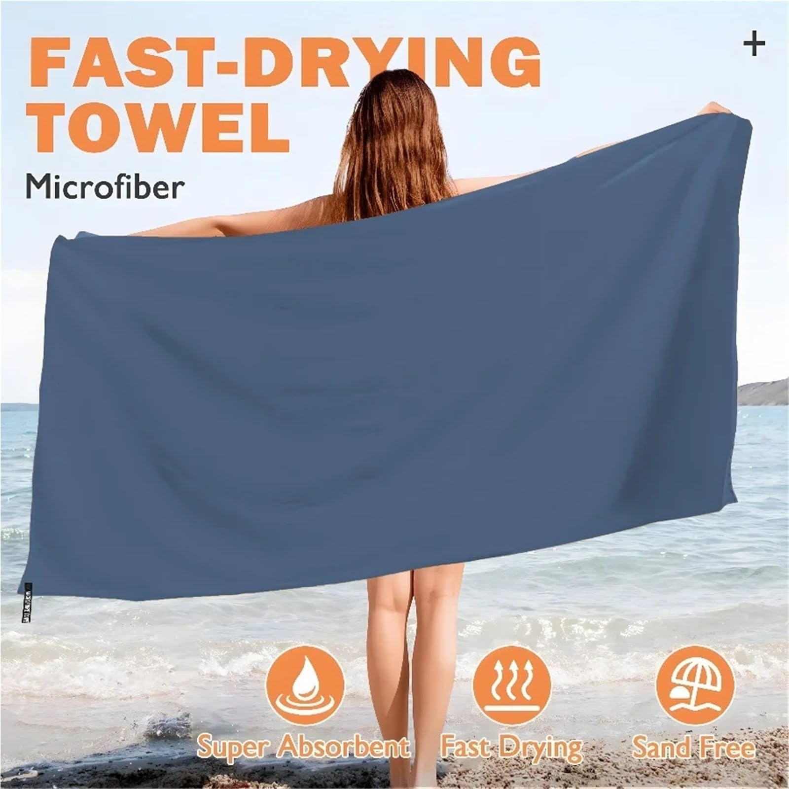 Asciugamani da campeggio, super assorbenti, ad asciugatura rapida, in microfibra, ad asciugatura rapida, ultra morbidi, compatti, per palestra, nuoto, spiaggia, bagno (verde militare, 76 x