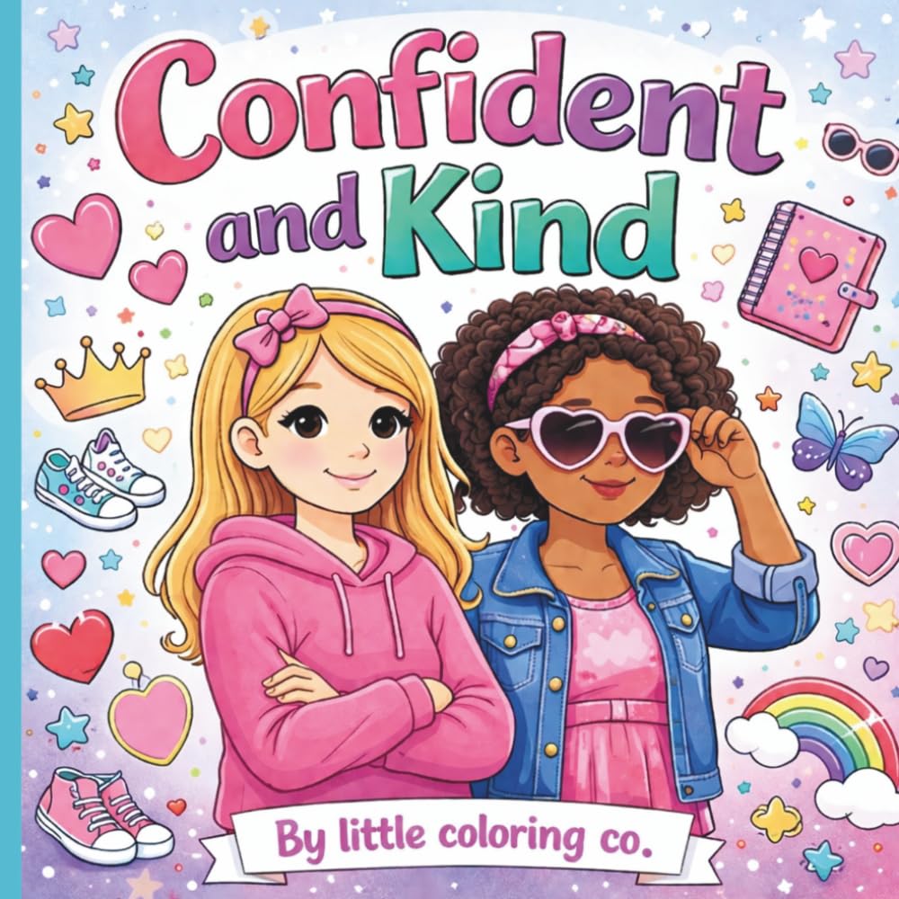 Confident and Kind: Coloring Book