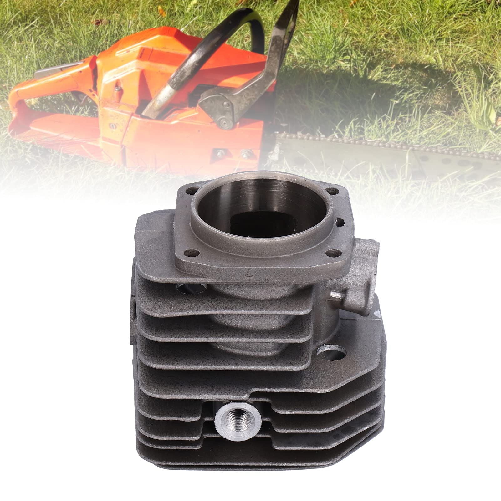 Kit Testata di Ricambio da 45 Mm per Motosega Componenti Durevoli del Motore in Lega di Alluminio Ad Alto Contenuto di Silicio