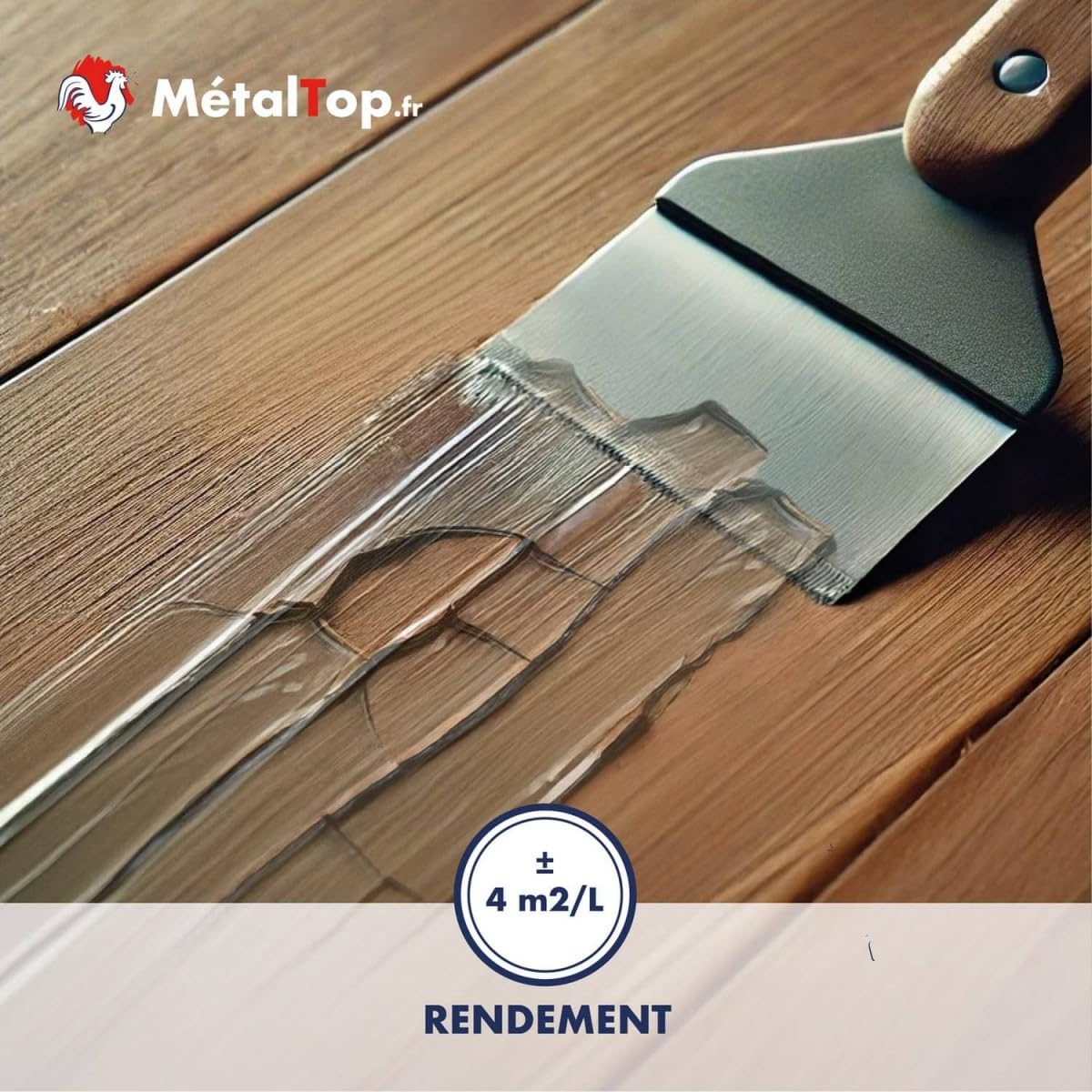 Metaltop Decapant Vernis 1 L Enlève vernis sur bois métal carrelage ciment plastique