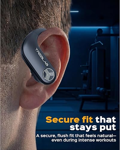 Miniatura 6 de TREBLAB X3 Pro - Ganchos para los oídos ultra cómodos, sonido puro HD, graves intensos, batería de 145 horas, auriculares Bluetooth impermeables y