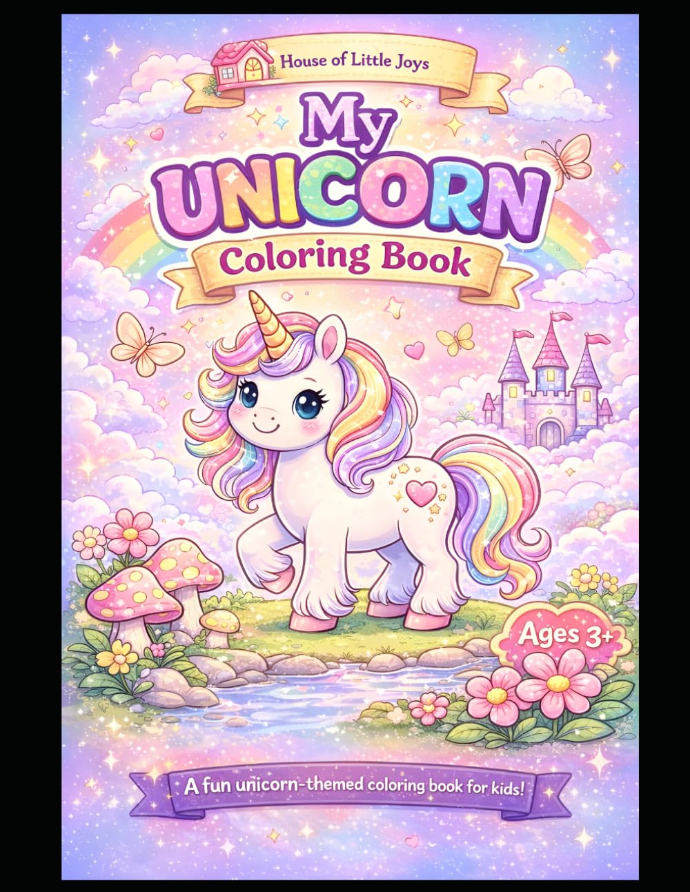 My Unicorn Coloring Book: A book for kids and adults