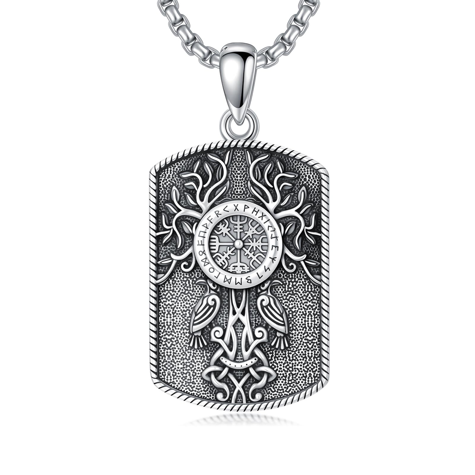 PROESS St Benedict/Crucifix/Satanic/Saint Anthony/Christopher/Michael/Lilith/Santa Muerte Necklace 925 Sterling Silver Amulet Medal Jewelry Amulet