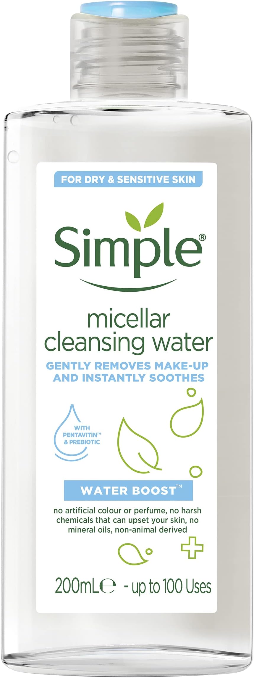 Simple Hydrating Micellar Cleansing Water, 200ml