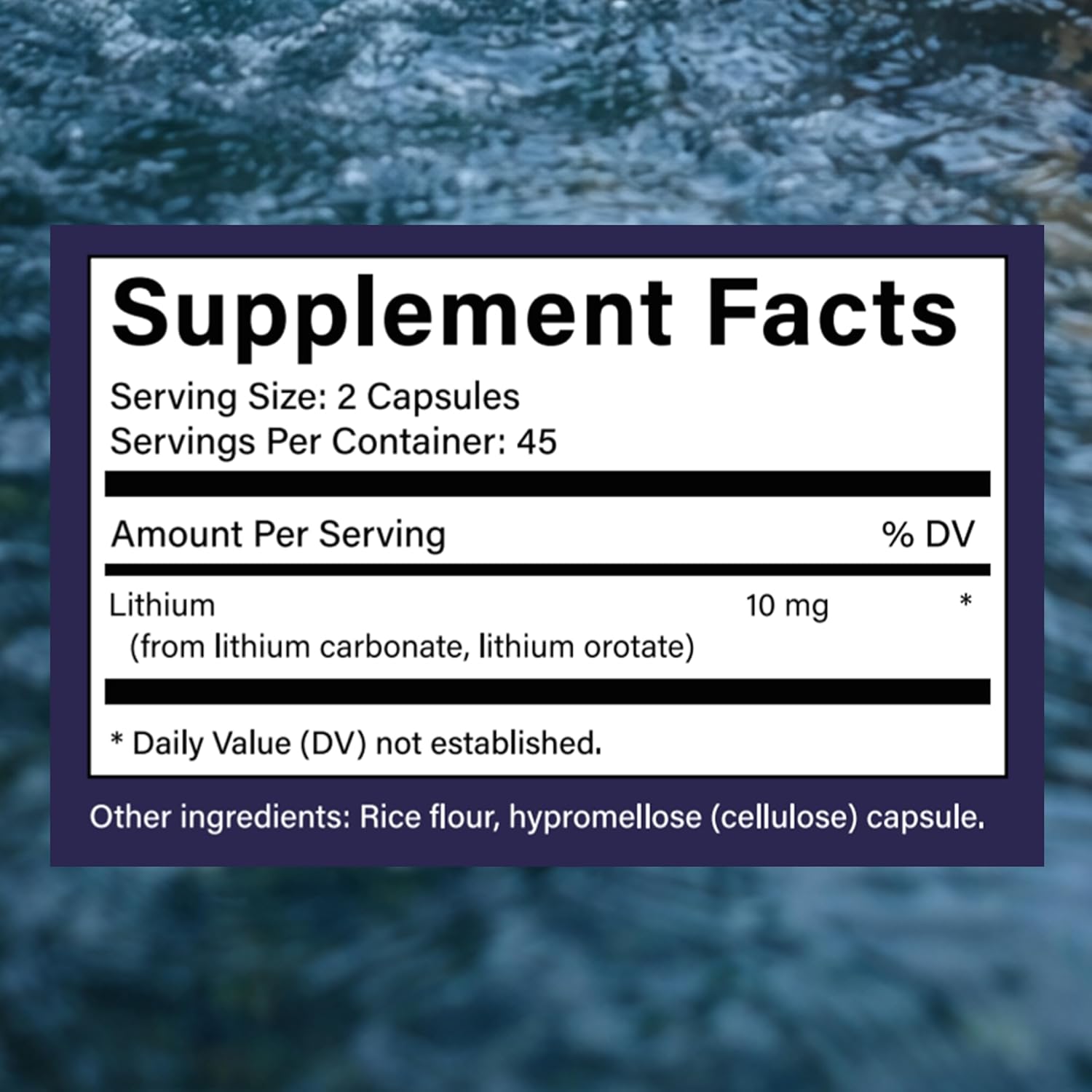 Lithium Orotate 10mg, Anxiety, Stress & Mood Support Lithium Orotate Capsules Supplement, Vegan & Non-GMO, Gluten-Free, 90 Capsules (1) - Image 2