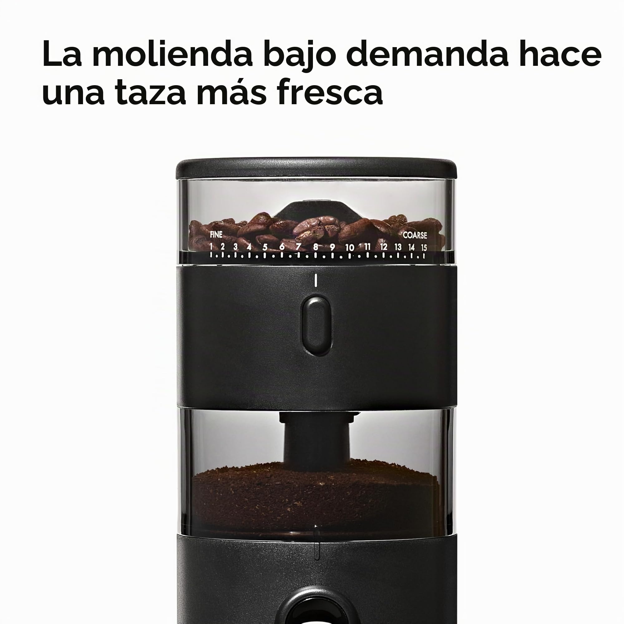 OXO 8720800 - Molinillo cónico compacto, plástico, negro