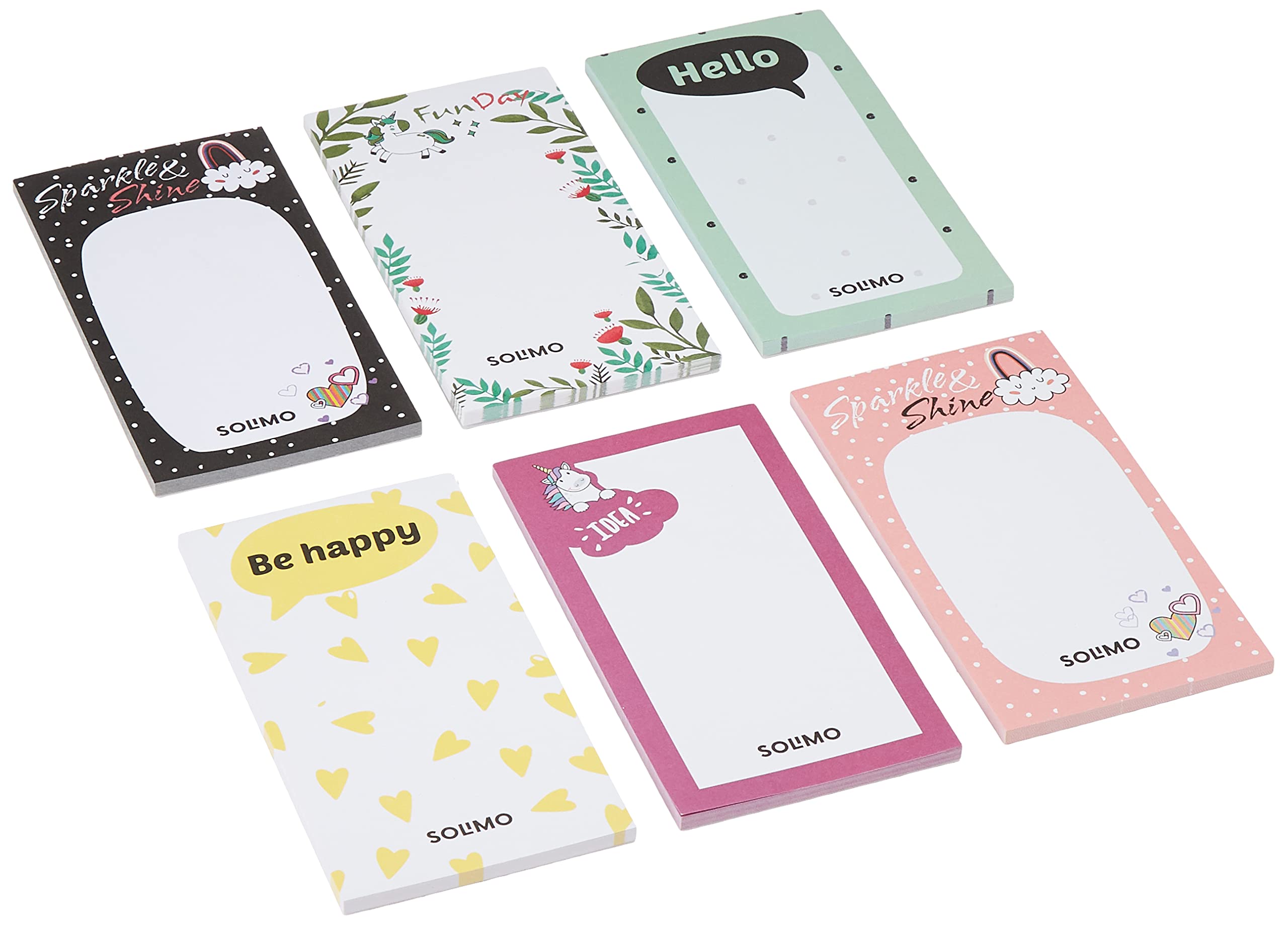 Amazon Brand - Solimo Planner Daily, Weekly 6.5” x 3.5” To Do List Notepad Easy 50 Tear Off Sheets for Studying Home, Of