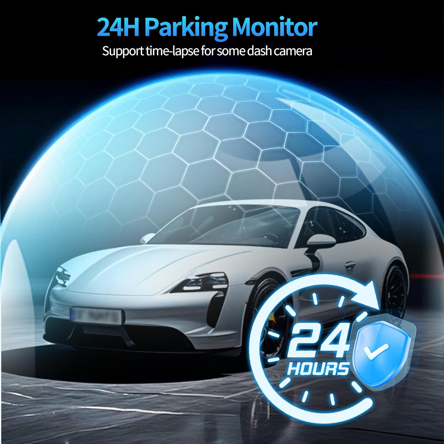 Universal USB-C Dash Cam Acc Hardwire Kit with LED Voltmeter and Adjustable Low Voltage Protection, 11.5ft Multi-Size Hardwire Kit for Dash Camera 24H Parking Monitoring (Right Angle Port)