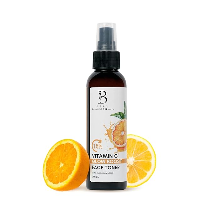 BTre Vitamin C Glow Boost Face Toner, 1.5% Vitamin C with Hyaluronic Acid, Ayurvedic Skincare_120ml