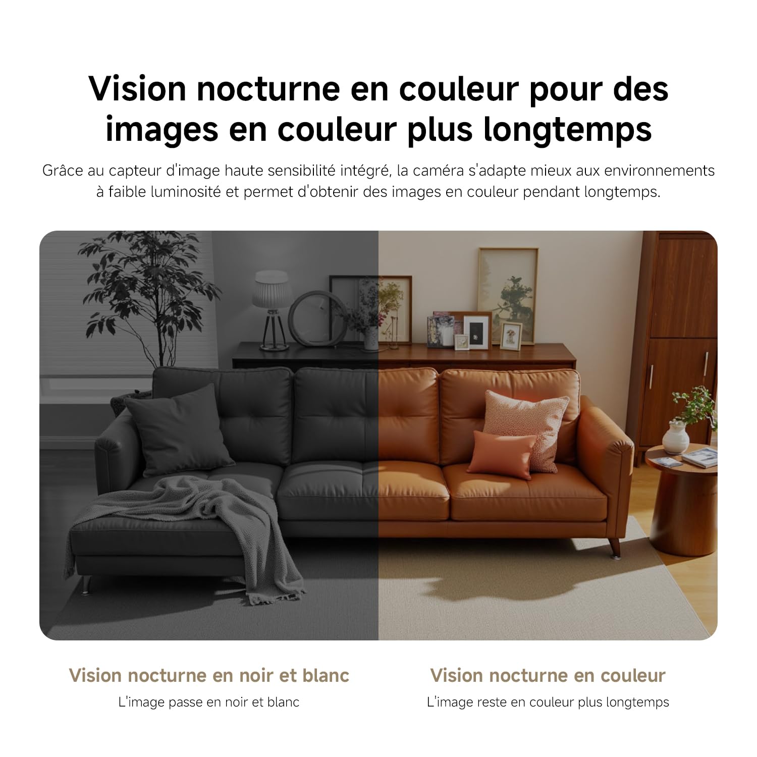 XIAOMI C302 Caméra Intérieure, 2K 3MP à 360°, Caméra de Surveillance, WiFi 6, Clôture Virtuelle, Détection et Suivi Personnes & Animaux, Vision Nocturne Couleur Starlight, Audio Bidirectionnel, Alexa