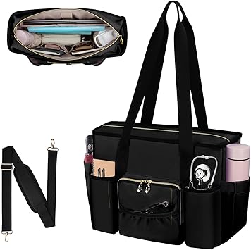 Nurse Bag, Work Bags with 15.6-inch Laptop Compartment