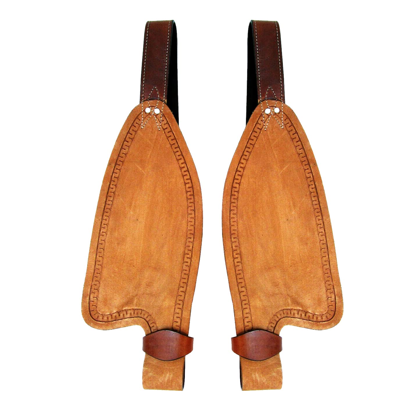 Western Saddle Lot de 2 garde-boue synthétiques de rechange pour adulte 55,9 cm de long Marron