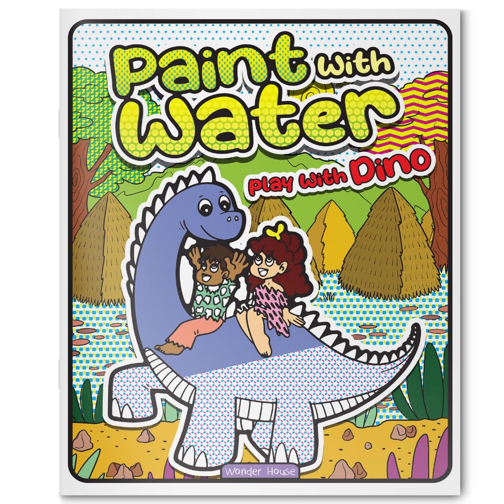 Paint with Water: Play with Dinosaur Roaring fun with paintable dinosaur pages | Just add water! | Ages 3–6 | Great for fine motor skills | 1+ Hour of Mess-Free Art Time