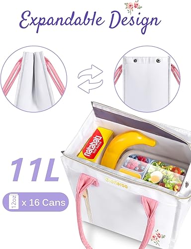 Miniatura 6 de Lonchera para mujer 2024, regalos más recientes para mujeres, bolsa térmica 3 en 1, grande, aislante, extraíble, de doble cubierta, a prueba de