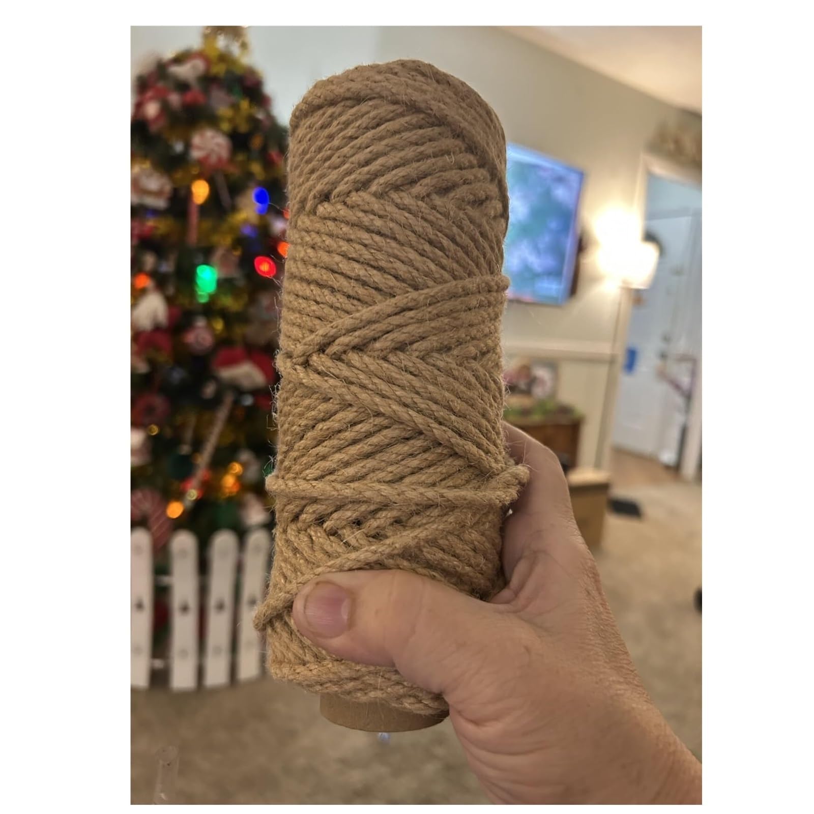 100 m Juteschnur, 4/5/6 mm, Robustes braunes Seil – Dicke for Kratzbaum, Gartenarbeit, Basteln und Einwickeln Für Camping Garten