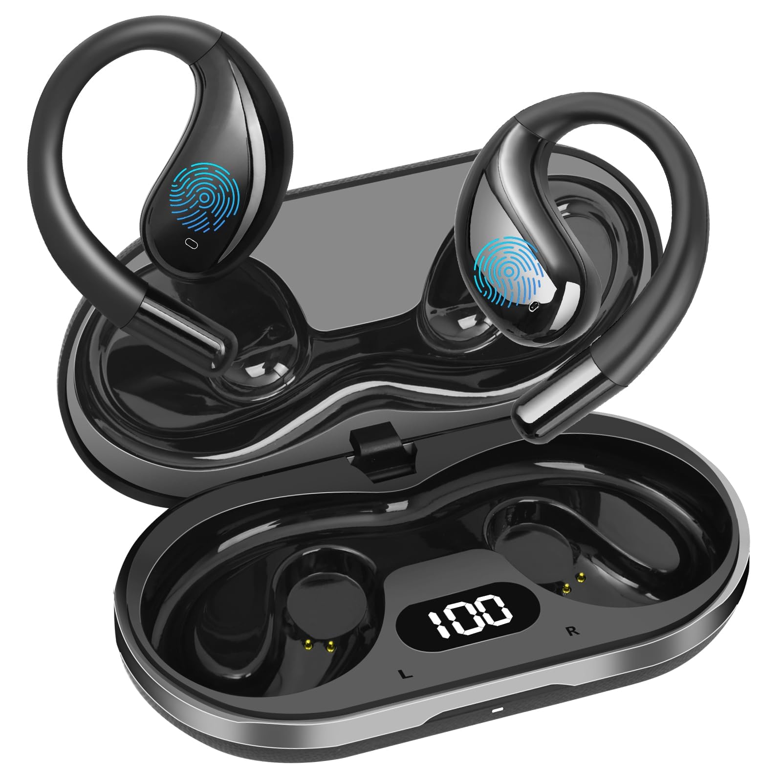 AI Translation Earbuds Real Time, Translator Headphones 164 Languages & Accents, Audifonos Traductores Inglés Español,Translation Device for Travel Business Learning Compatible with iOS and Android