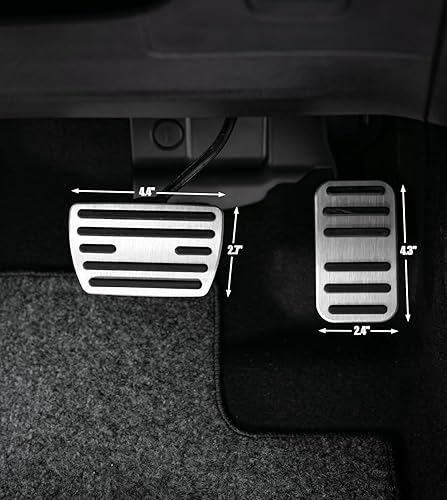 Miniatura 2 de CKE Compatible con Honda Civic CRV Odyssey Pilot Passport Ridgeline Insight Accesorios para pedales de coche deportivo, cubiertas de pedal de freno
