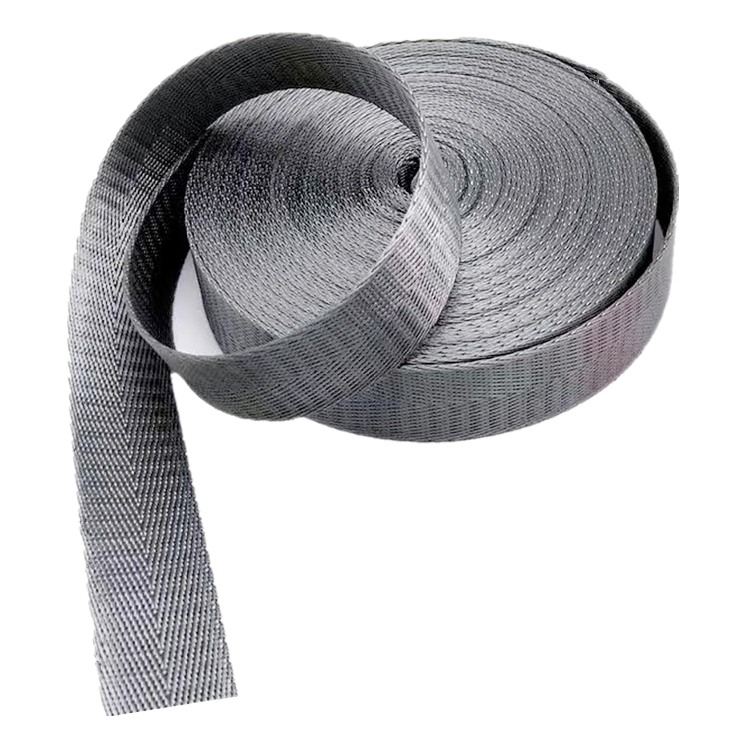 dfEDRd Webbing, Nylon Band Herringbone 1.5 Inch Multicolor 5-20 Yard(Grijs,5 yard)