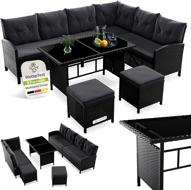 ArtLife ArtLife Polyrattan Gartenmöbel Sitzgruppe Terrasse — Möbel-Sets