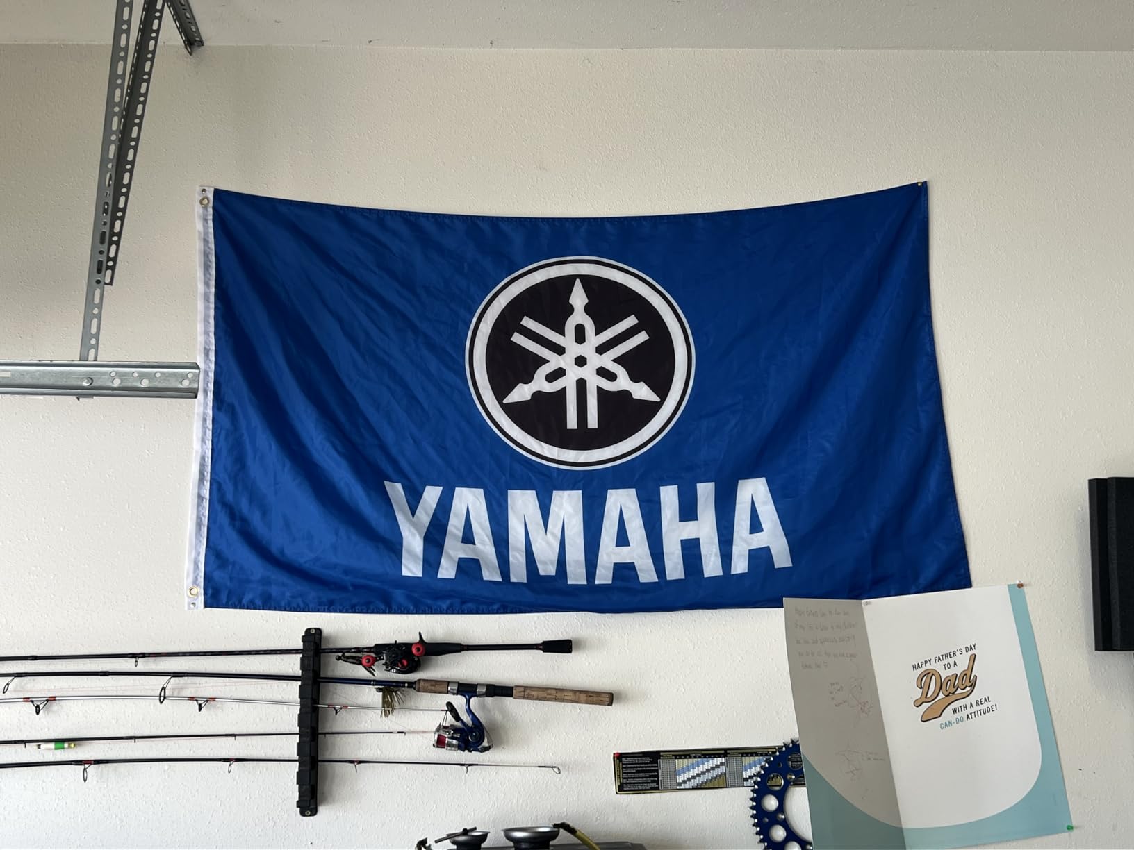 $3/mo - Finance Nuge Yamaha Motorcycle Flag 3' X 5' Indoor Outdoor Moto ...