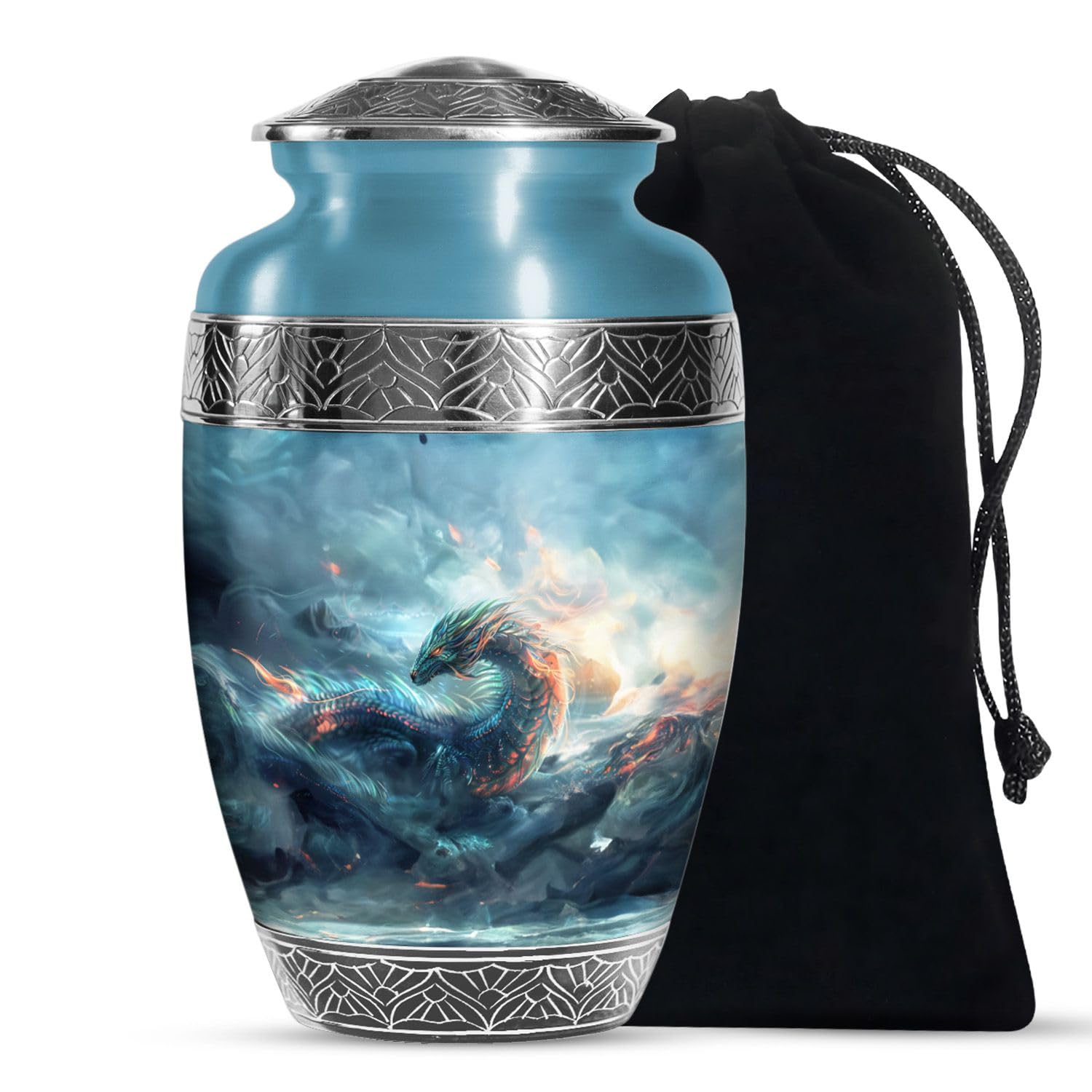 Dragon Urns for Human Ashes, urn for Ashes for Women, Cremation urns for Human Ashes, Large urns for Human Ashes (Size -10 Inch), urn for Ashes Adult Male, Decorative urns, Urn for Human Ashes