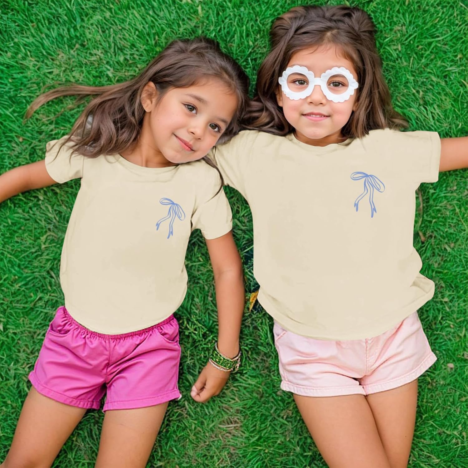 Fkatuzi Girls Christian Jesus Faith Shirts for Kids Cute Bow Shirt Daughter of The King God Bible Verse Graphic Tees Cotton