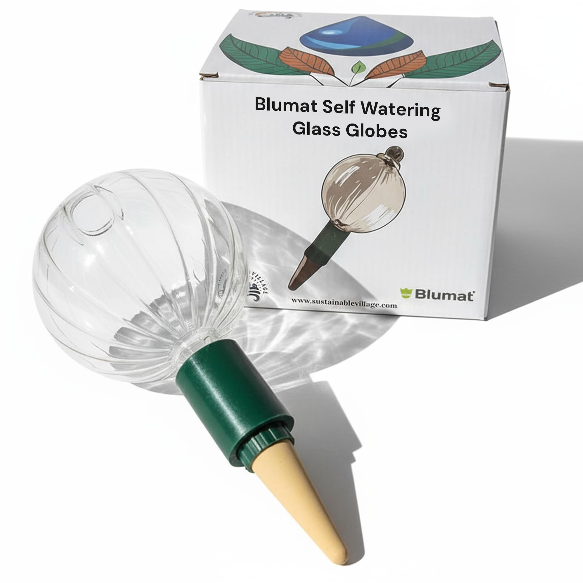 Blumat Globes d'arrosage automatique pour plantes d'intérieur en verre, irrigation goutte à goutte automatique pour plantes d'intérieur, plantes suspendues, plantes d'intérieur, accessoires de jardin,