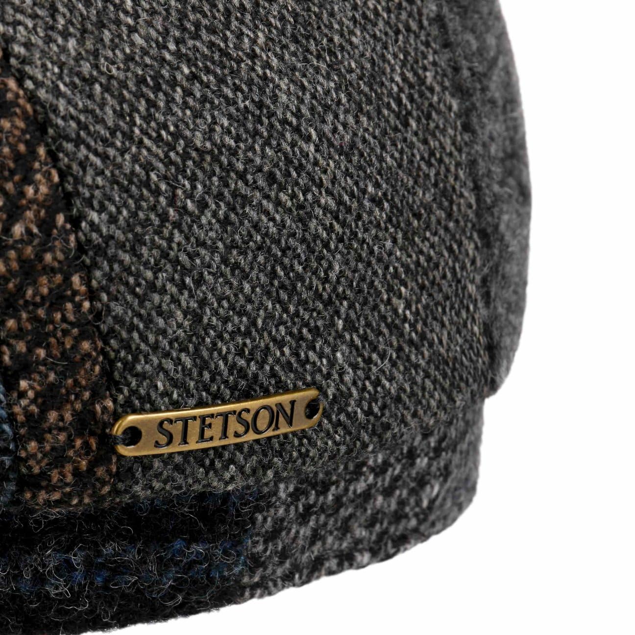Stetson Męska czapka Hatteras Viscott Patchwork - Made in The EU Gavroche z Visiere, Visiere jesień-zima