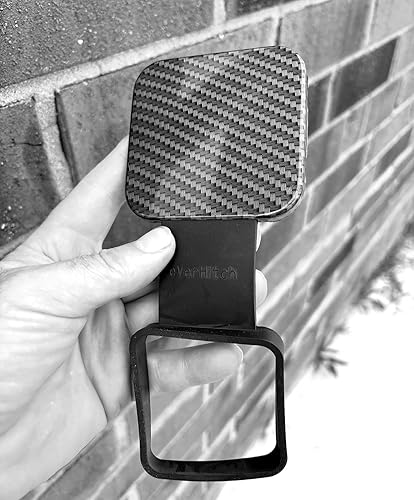 Vista 14 de eVerHitch Cubierta de enganche de bandera negra, enchufe de tubo (se adapta a receptor de 2 pulgadas, negro)