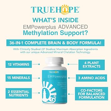Truehope EMPowerplus Methylated Multivitamin - Cognitive & MTHFR Support