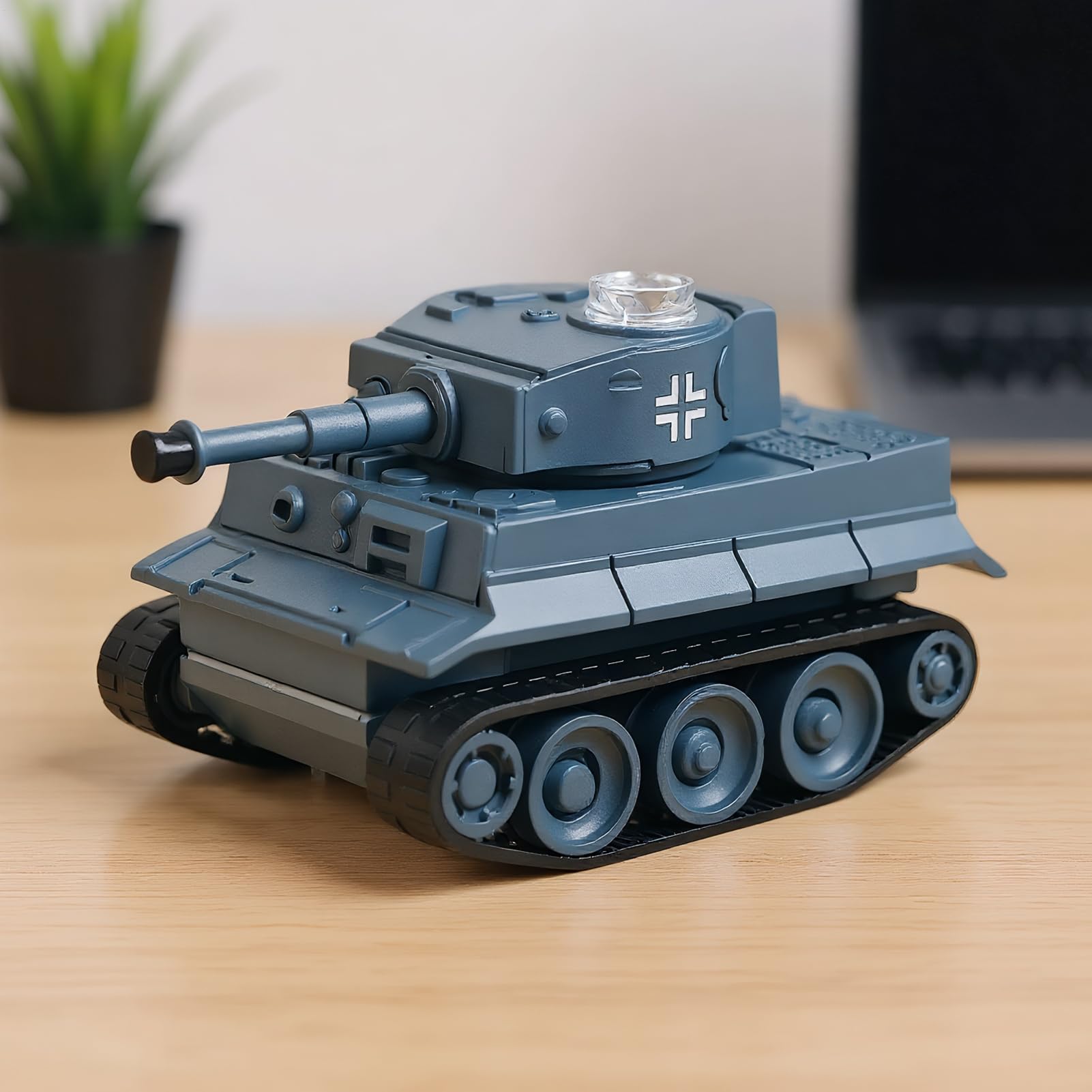 RC Tank, Educational Battle Tank Toy, Mini Remote Control Interactive Vehicle for STEM Learning and Indoor Play in Bedroom Living Room Playroom for Boys Girls Kids Family Game Use 2.68x1.57x1.54in