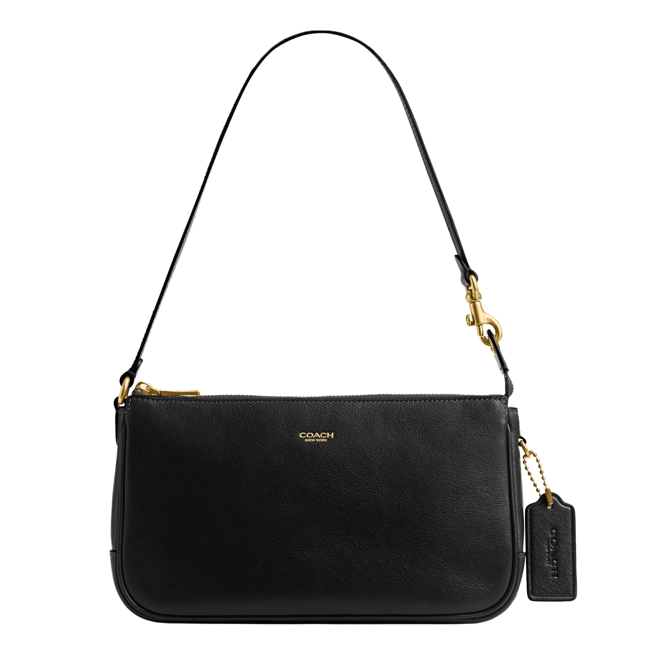 COACH Women's Natural Grain Leather Plaza Bag