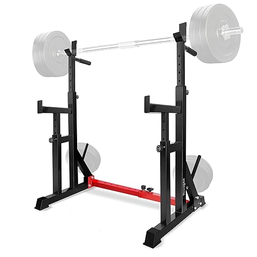 4. Yes4All Adjustable Barbell Squat Rack