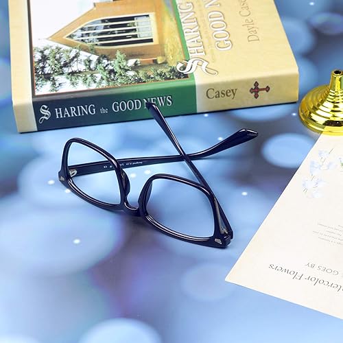 Miniatura 8 de LifeArt - Lentes con bloqueo de luz azul para leer en la computadora.