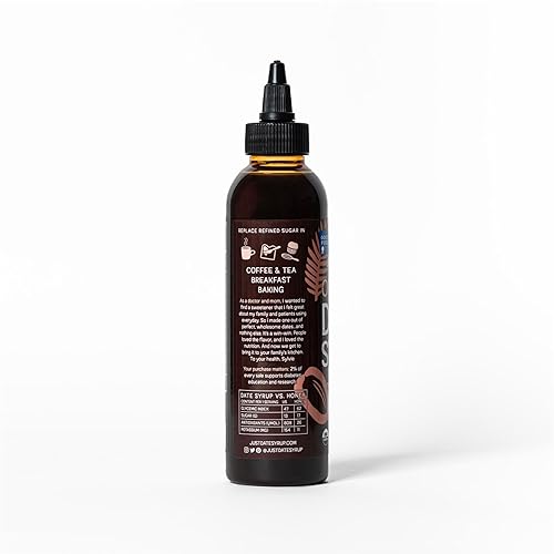 Miniatura 2 de Just Date Syrup  Edulcorante orgánico de dátiles  Una botella exprimible de 8.8 onzas I de bajo índice glucémico, vegano, paleo  1 ingrediente 100%