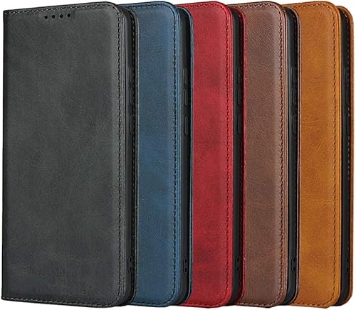 Miniatura 7 de Funda magnética de cuero con diseño de piel de vaca para Huawei P40 Pro, funda con tapa y ranuras para tarjetascompartimento para efectivo para