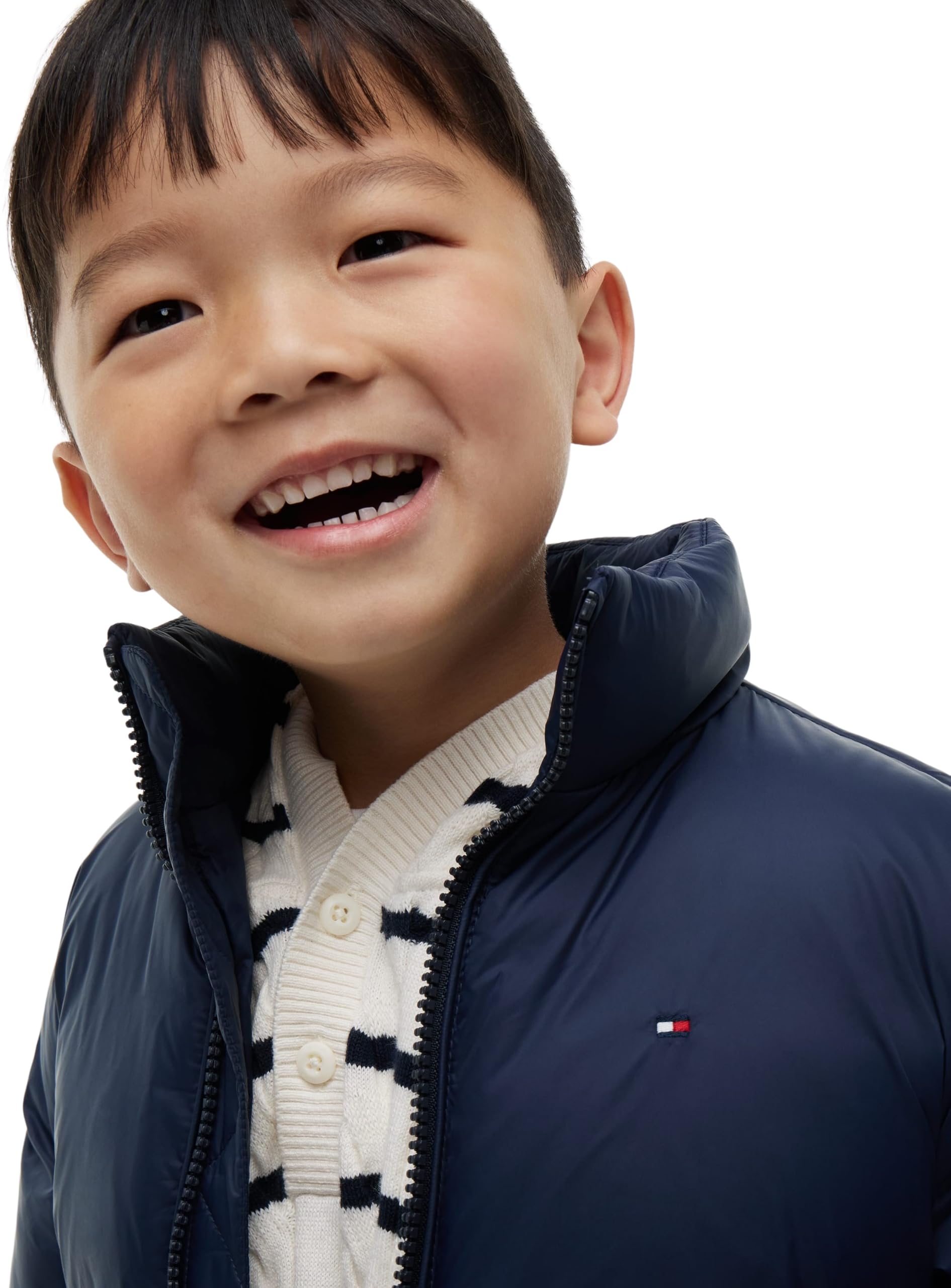 Tommy Hilfiger Kids Gender Inclusive Lu Packable Puffer Jacket KS0KS00783 Puffer Jacket, BLUE, 18 Month