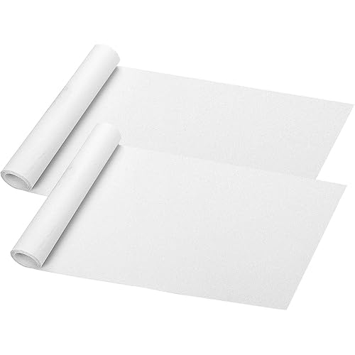 9" x 33" Clear Skateboard Grip Tape Sheet 2 Pack, ZUEXT Bubble Free Waterproof Scooter Grip Tape, Longboard Griptape, Sandpaper for Rollerboard, Stairs, Gun, Pedal, Pistol, Wheelchair, Steps (84x23cm)