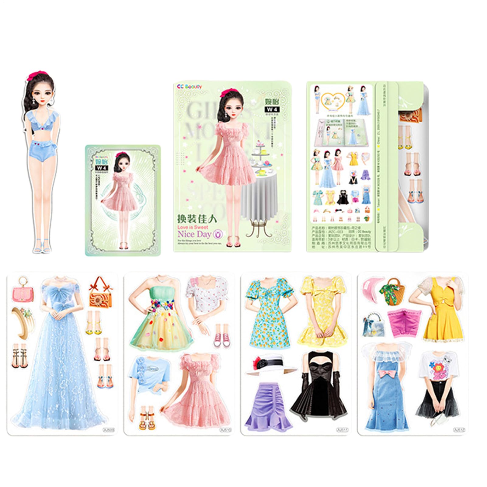 Muñecas de Papel Magnéticas - | Trajes Magnéticos, Juegos Creativos Niños, Ropa de Papel, Diversión Cumpleaños, Actividades Educativas, Regalo Día Niños