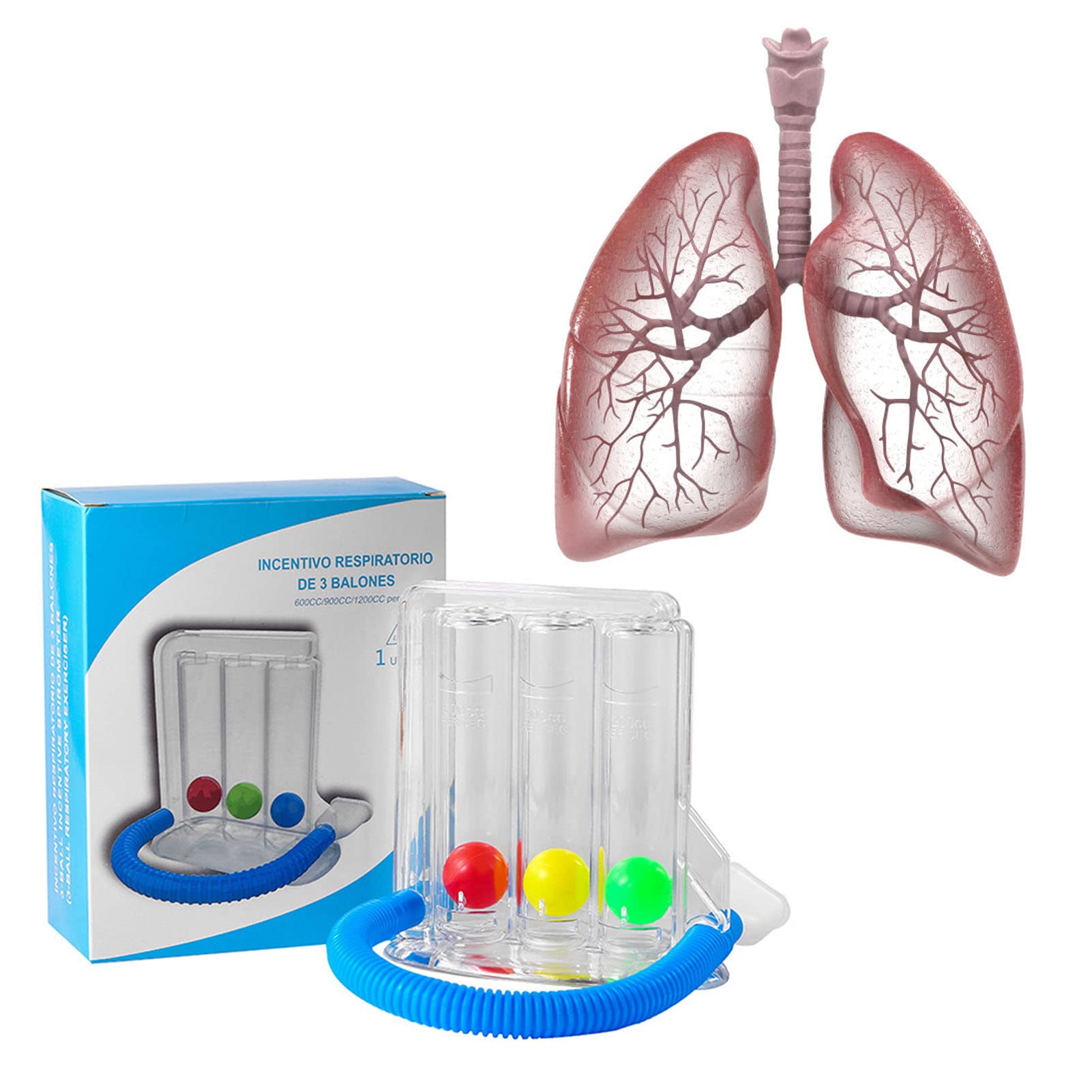 HEEPDD Appareil d'exercice Respiratoire, Différents Débits d'inhalation Appareil d'exercice Respiratoire pour Les Cliniques